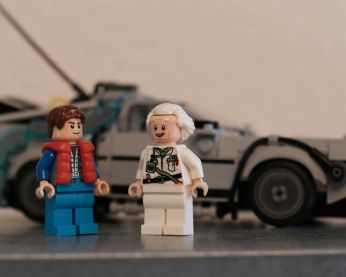 Lego figures from Back to the Future