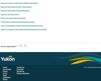 A screen shot of the Yukon.ca website user feedback form