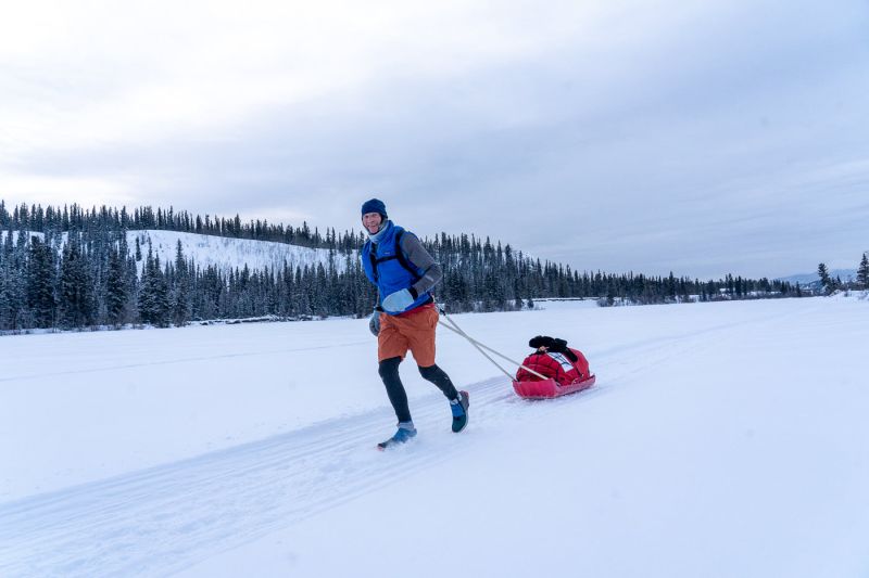 Greg Newby starting out the Yukon Ultra Photo by Ray Marnoch.