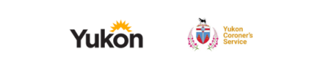 Logos du Gouvernement du Yukon et du Bureau du coroner 