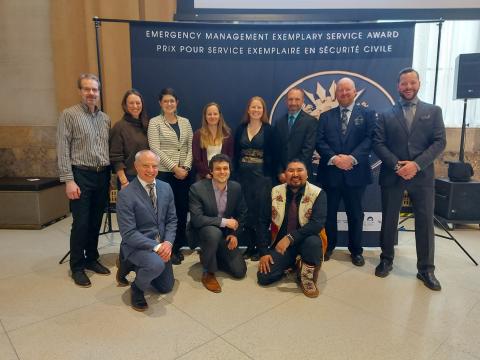 EMESA recipients from the Vuntut Gwitchin First Nation and Government of Yukon delegation at the Ottawa ceremony on February 26, 2025. Credit: Government of Yukon