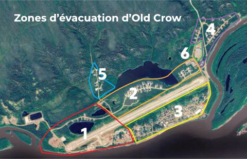 Zones d’évacuation d’Old Crow