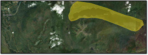June 24, 2025 Evacuation Alert area around Ethel Lake