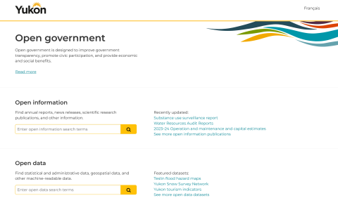 La version en cours de développement de la mise à niveau du portail de données ouvertes du gouvernement basé sur CKAN