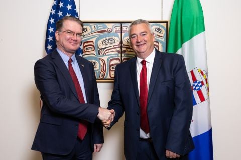 United States Consul General Shawn Crowley met with Yukon Premier Mike Pemberton on Tuesday September 23, 2025 during his visit to the Yukon Territory.
