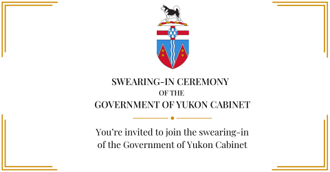 Swearing-in ceremony for Government of Yukon 