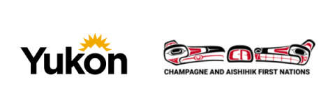 Logos for Champagne and Aishihik First Nations and Government of Yukon.