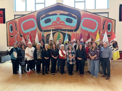 Yukon First Nations Chiefs, Council of Yukon First Nations Grand Chief, Yukon Premier and Government of Yukon Ministers at the third Yukon Forum of 2026 held at the Carcross/Tagish First Nation’s Haa Shagóon Hídi (Our Ancestors House) on September 18, 2026, in Carcross, Yukon.