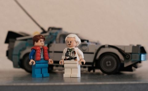 Lego figures from Back to the Future