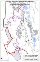 Map of the boundary of the prohibition of entry order and administrative reserve