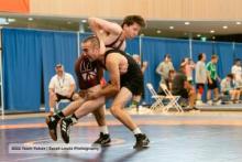 Team Yukon wrestling at the Canada Summer Games