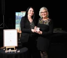 Pictured left to right: Minister Jeanie McLean with Susan McCallum. Photo credit: The Government of Yukon.