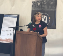 Minister Tracy-Anne McPhee at the site blessing and groundbreaking ceremony on May 17, 2023. Photo credit: Yukon government 