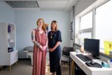 Katrienne Walton (left), Registered Midwife, and Elizabeth Morrison, Registered Midwife and Clinical Manager, along with the rest of the Yukon Midwifery team, now offer midwifery care to Yukoners from all over the territory. Credit : GY