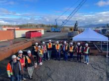 Onsite at Graham Infrastructure in Teslin.  Credit: Government of Yukon