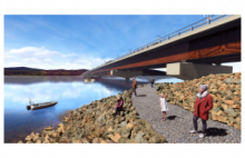 Figure 1: Conceptual drawing of the new Nisutlin Bay Bridge