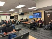 Yukon government’s Emergency Coordination Centre with representatives from Yukon government, ATCO Electric Yukon, Yukon Energy and the City of Whitehorse present. Credit: ATCO Electric Yukon
