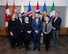 Premier Pillai and Ministers welcome Nordic diplomats.