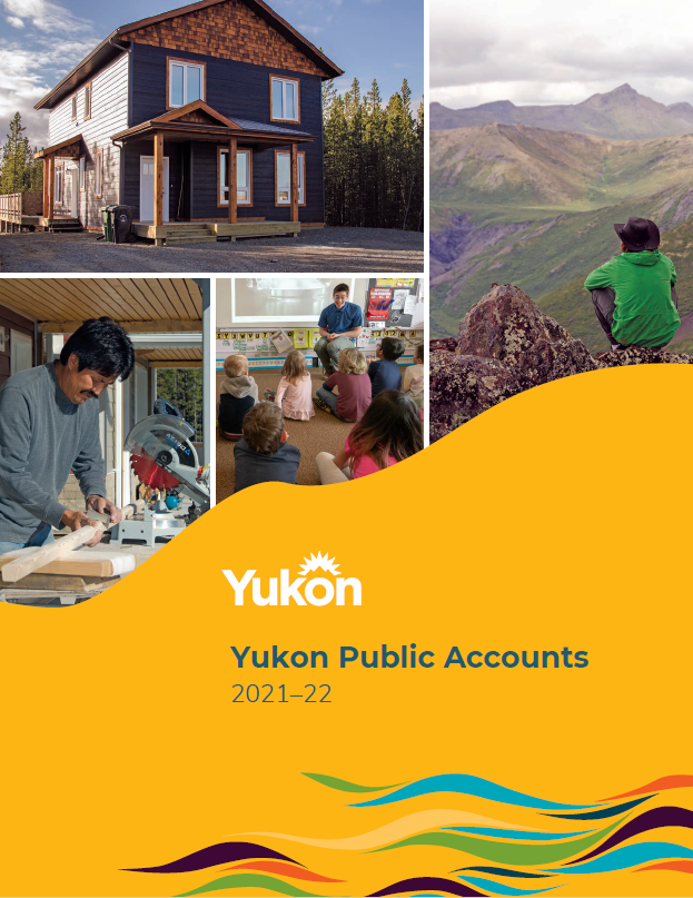 Cover of the 2021-22 Yukon Public Accounts.