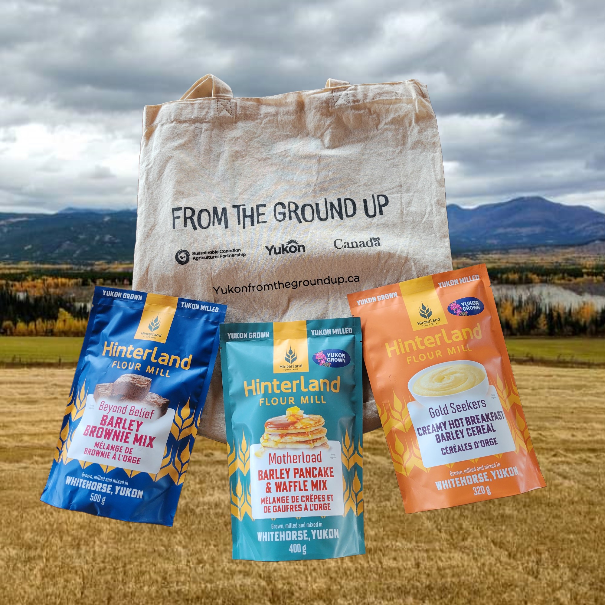 From the ground up hero image showing Hinterland products