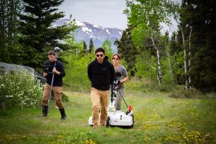 GeoScan technicians did ground penetrating radar search of the Chooutla Residential School grounds in June 2023.