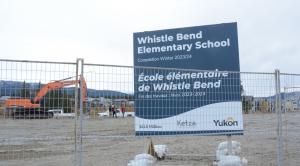 Construction de la nouvelle école élémentaire de Whistle Bend. 