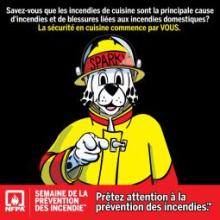 Bannière de la Semaine de la prévention des incendies