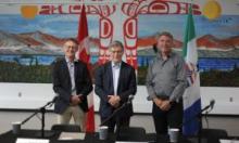 Brendan Hanley, Terry Duguid and Richard Mostyn announce new funding through the LCEF. Credit: Government of Yukon