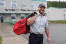 Wildland Fire’s Safety and Training Project Manager Hyder Bos-Jabbar left Whitehorse for Seattle on Aug. 11. Bos-Jabbar will be joining firefighters in Washington as a safety officer trainee. (Government of Yukon)