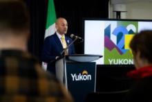 Yukon Premier Ranj Pillai announces the new Yukon Fund, which will provide long-term financial benefits for future generations of Yukoners. The press event was held in the Media room of the Jim Smith Building on Thursday March 28, 2024.